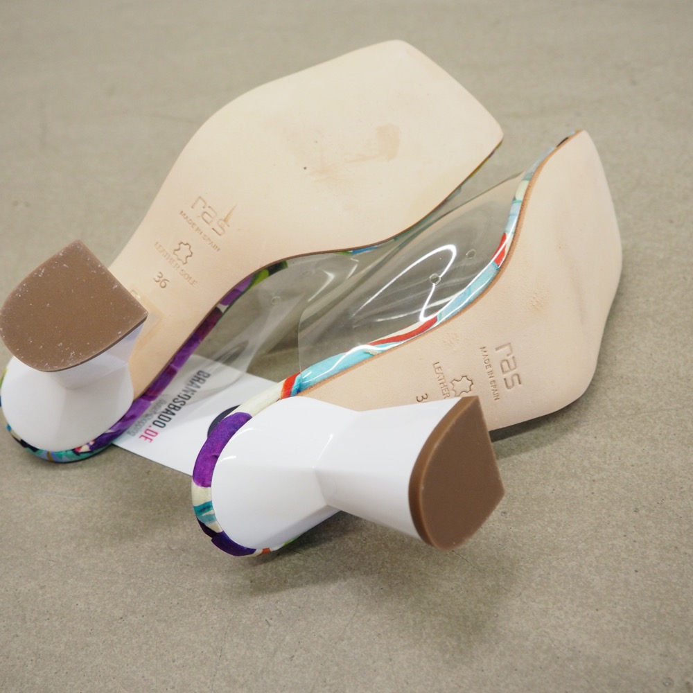 Mules multicolour transparent  Gr. 36 Impressionen