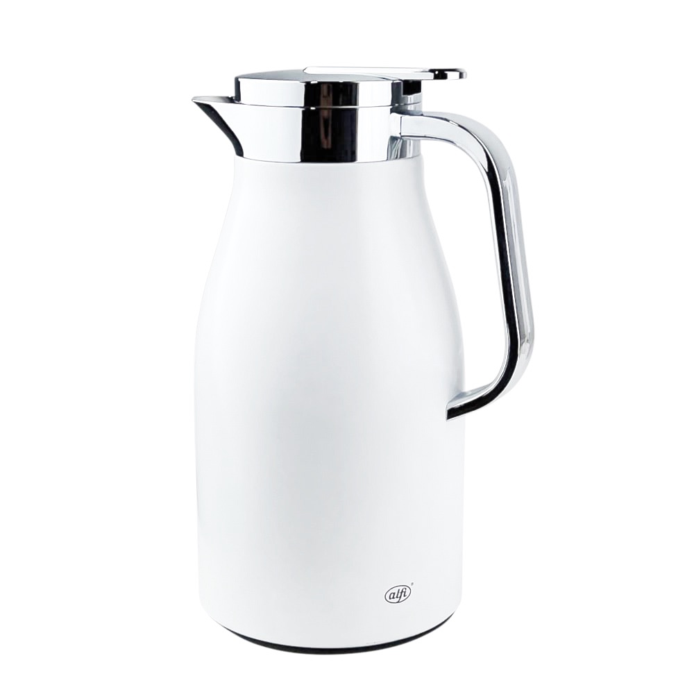Isolierkanne Skyline 1 L weiss / silberfarben Edelstahl
