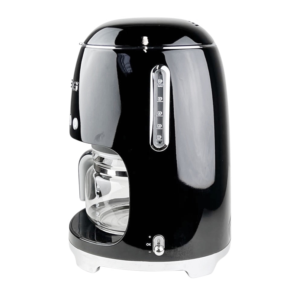 Filter-Kaffeemaschine 50's Retro Style schwarz glänzend