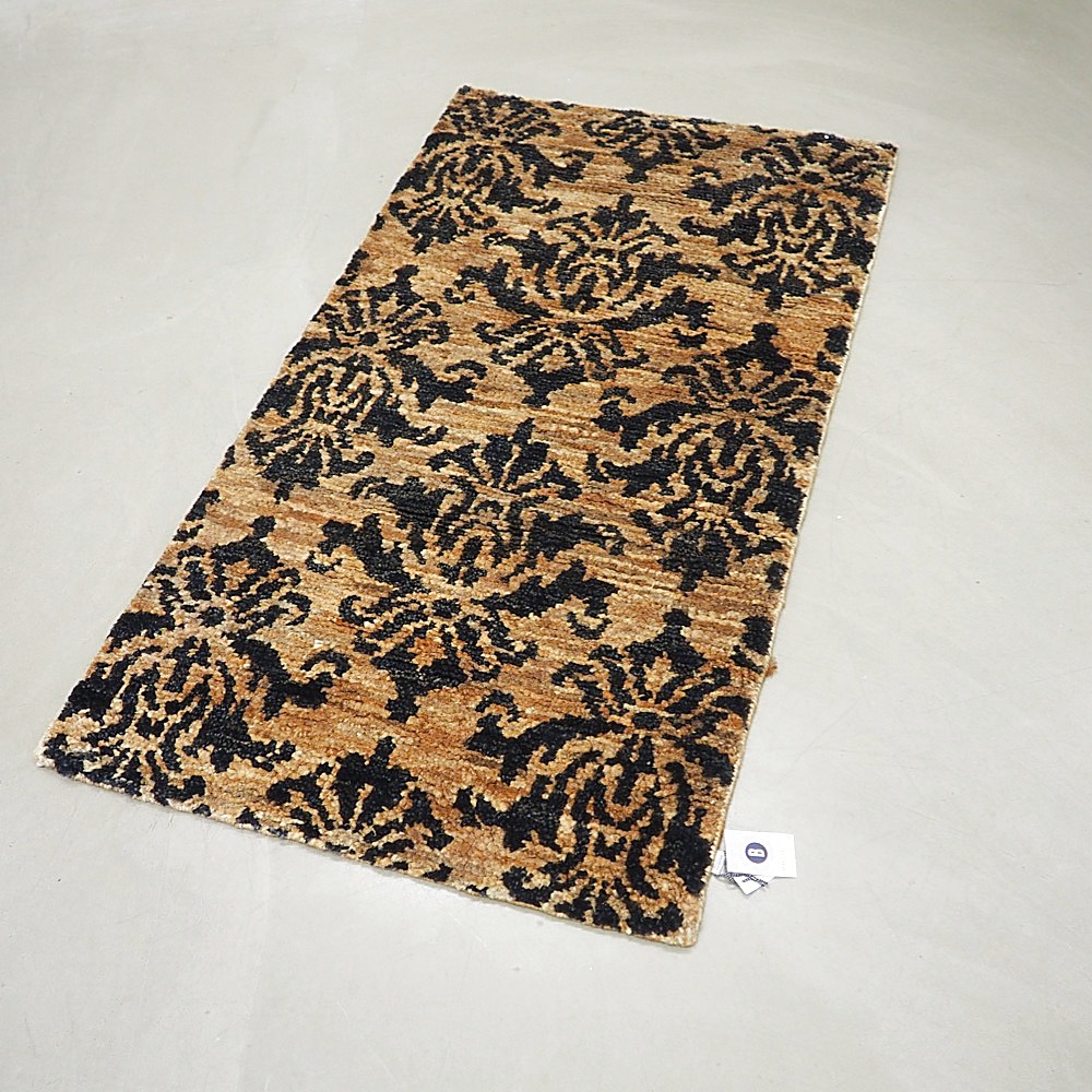 Teppich Jute ca. 90x160 cm 100% Jute Ornamentprint