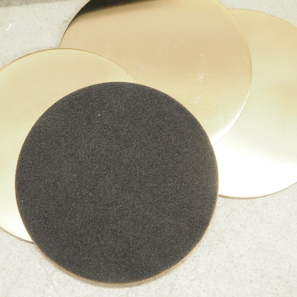 Untersetzer-Set Cheers 4 Stück Ø 10 cm Metall beschichtet gold