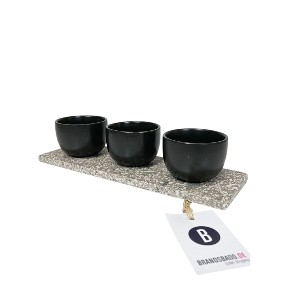 4-tlg. Handgemachtes Servier-Set Tessia 30x10 cm