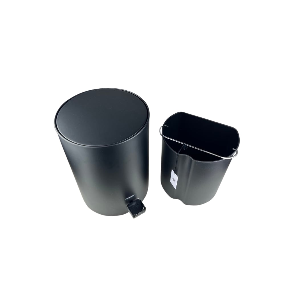 Treteimer Rachel 6 Liter Edelstahl Schwarz Modern