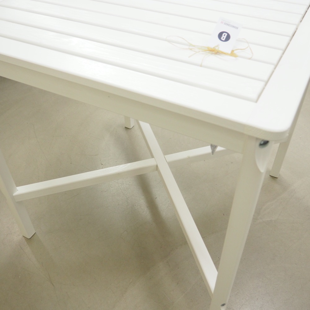 Outdoor Bartisch Landhaus lasiertes Kiefernholz H ca.100cm weiß