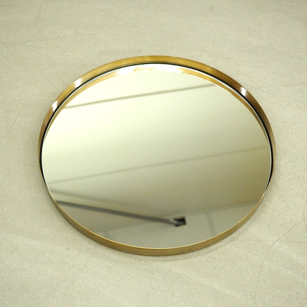 Runder Wandspiegel Metal Goldrahmen Ø 30 cm