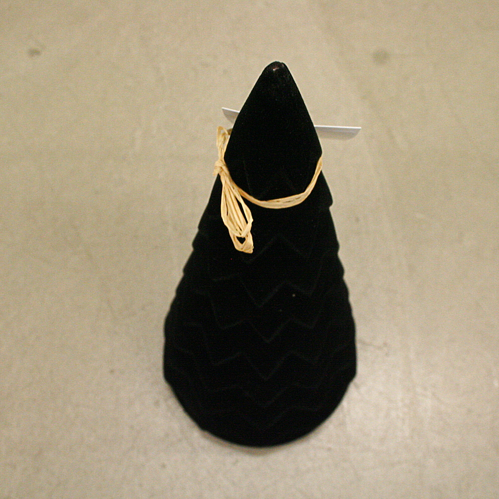 Deko Tanne Samt schwarz ca. H 35 cm