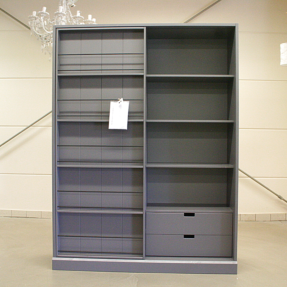 Schiebetürenschrank grau ca. H200 x B159 x T46,5 cm