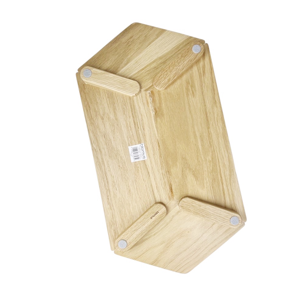Eichenholz-Servierplatte Hexa ca. 50x4x26 cm Deko Braun