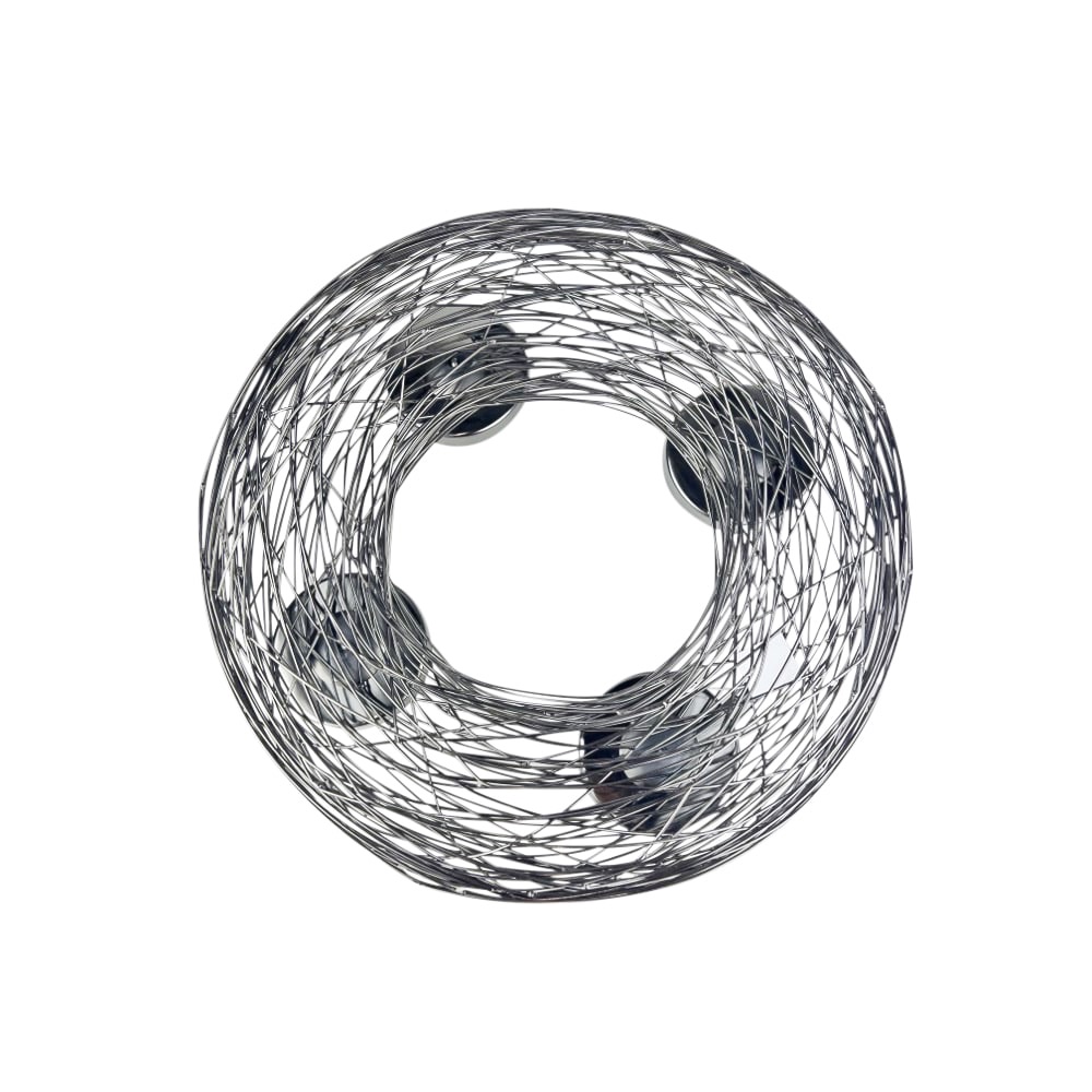 Adventskranz Tangle dunkelgrau Metall