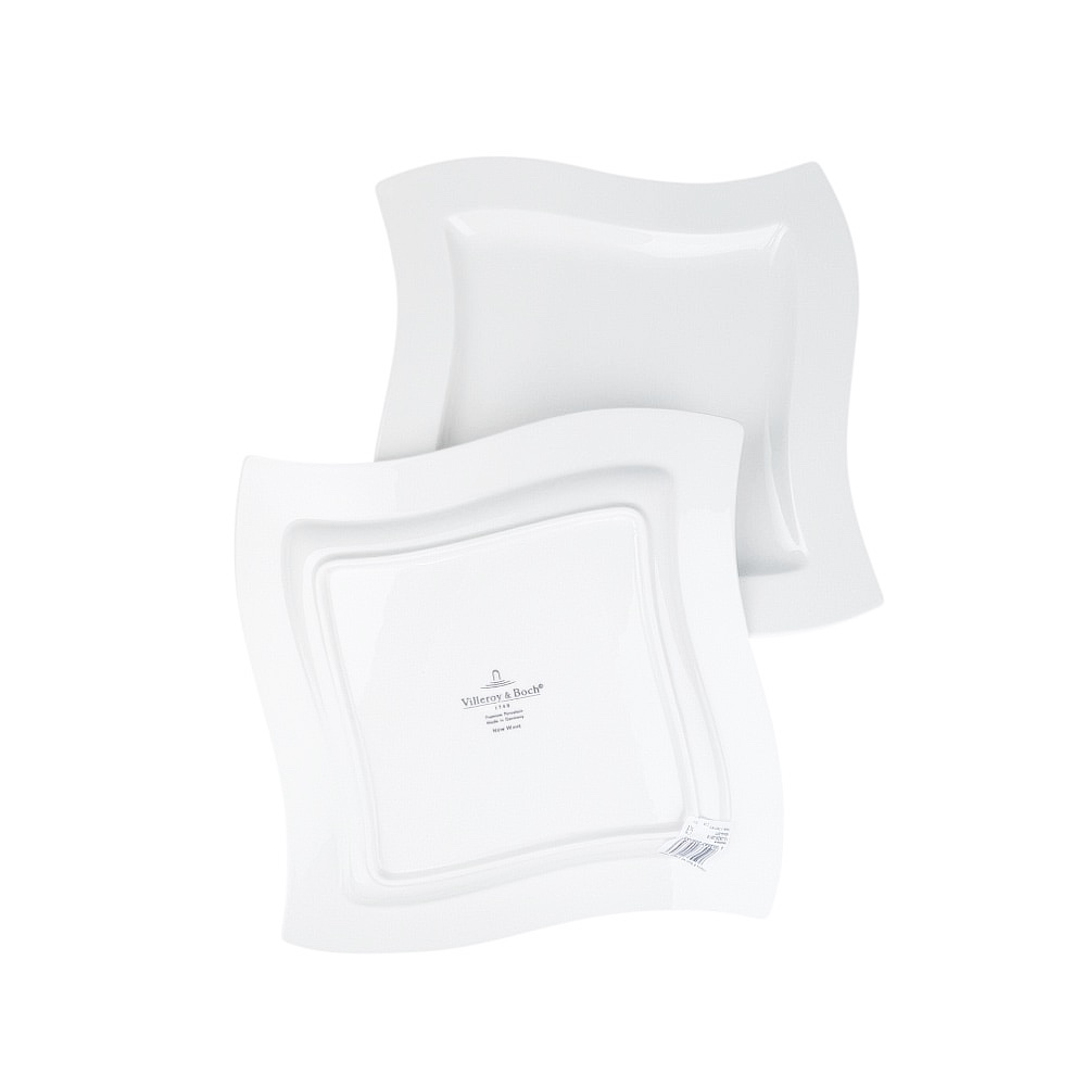 4x Speiseteller NewWave 27x2 x27 cm Premium-Porzellan