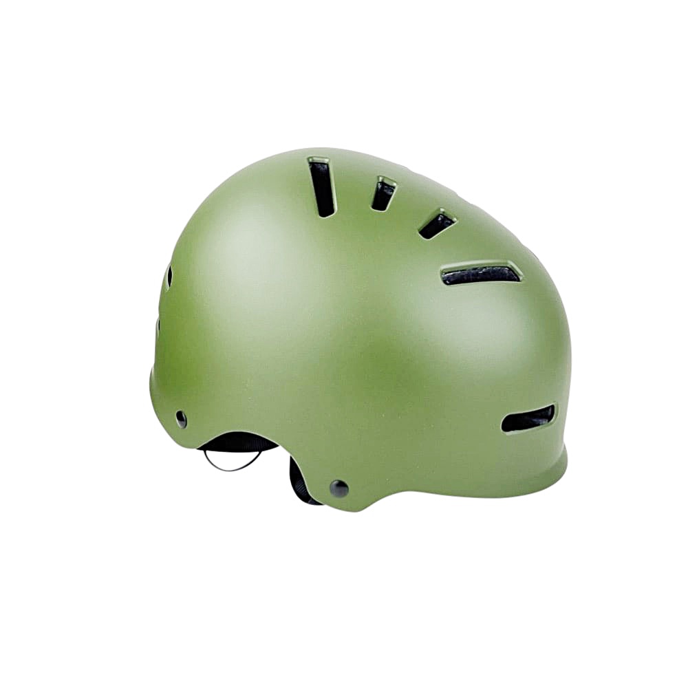 Fahrradhelm Skater Größe: M (54-58 cm) oliv ABS-Kunststoff