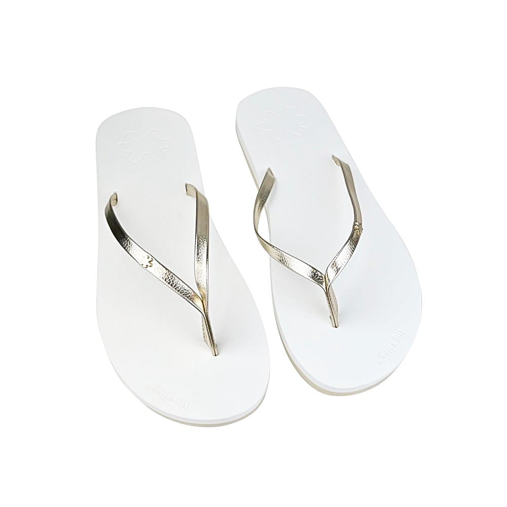 Flip-Flops Chick 38 Beige Weiß