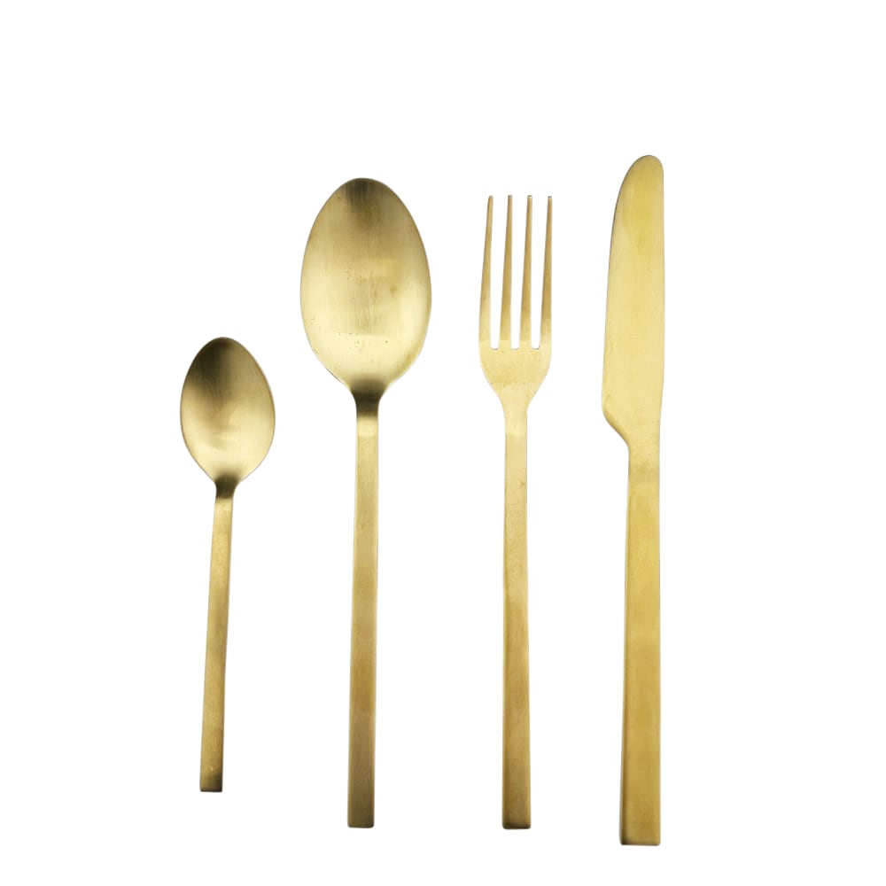 Besteck-Set Lite 16-tlg. goldfarben Spülmaschine geeignet