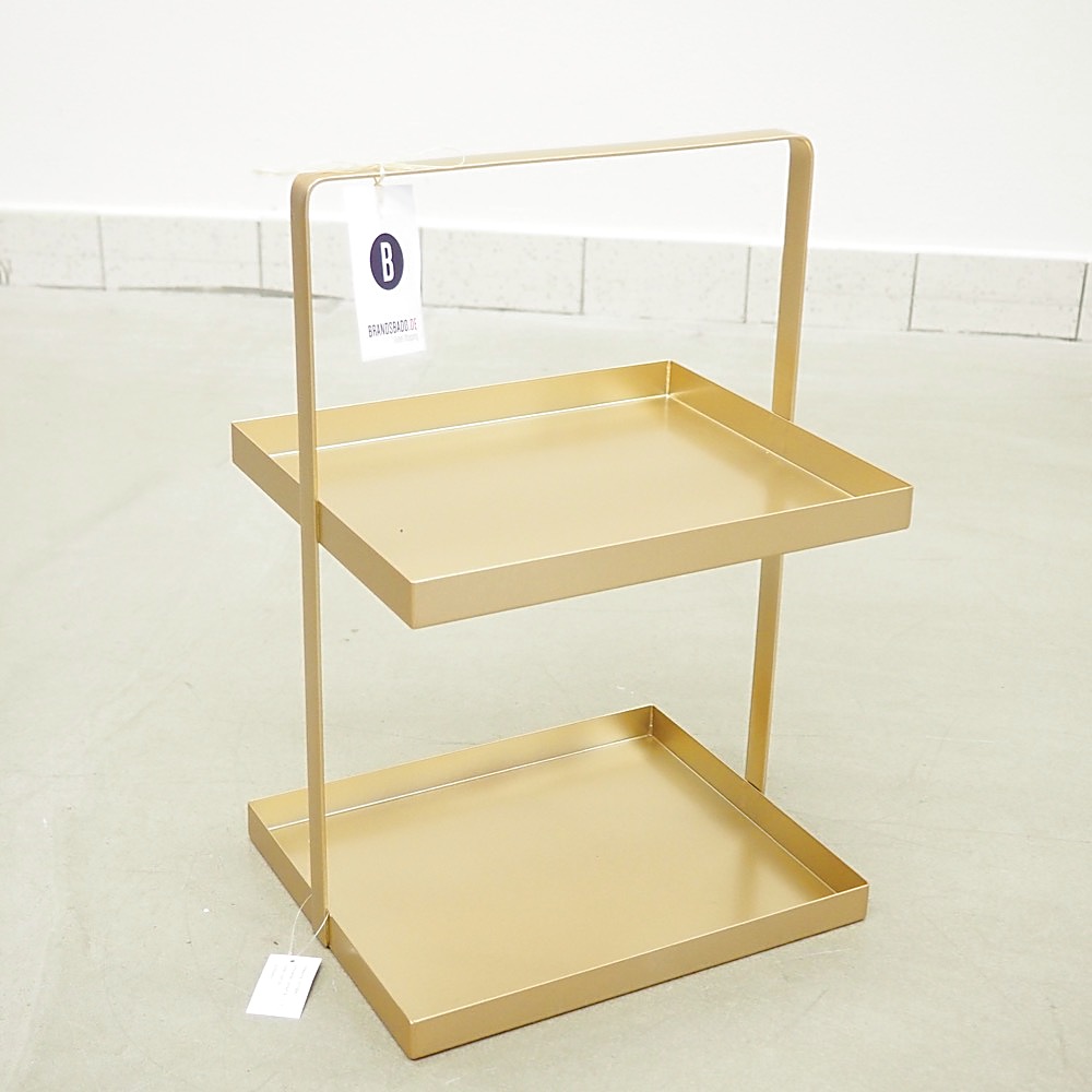 Deko-Etagere Oro Schneider goldfarbig