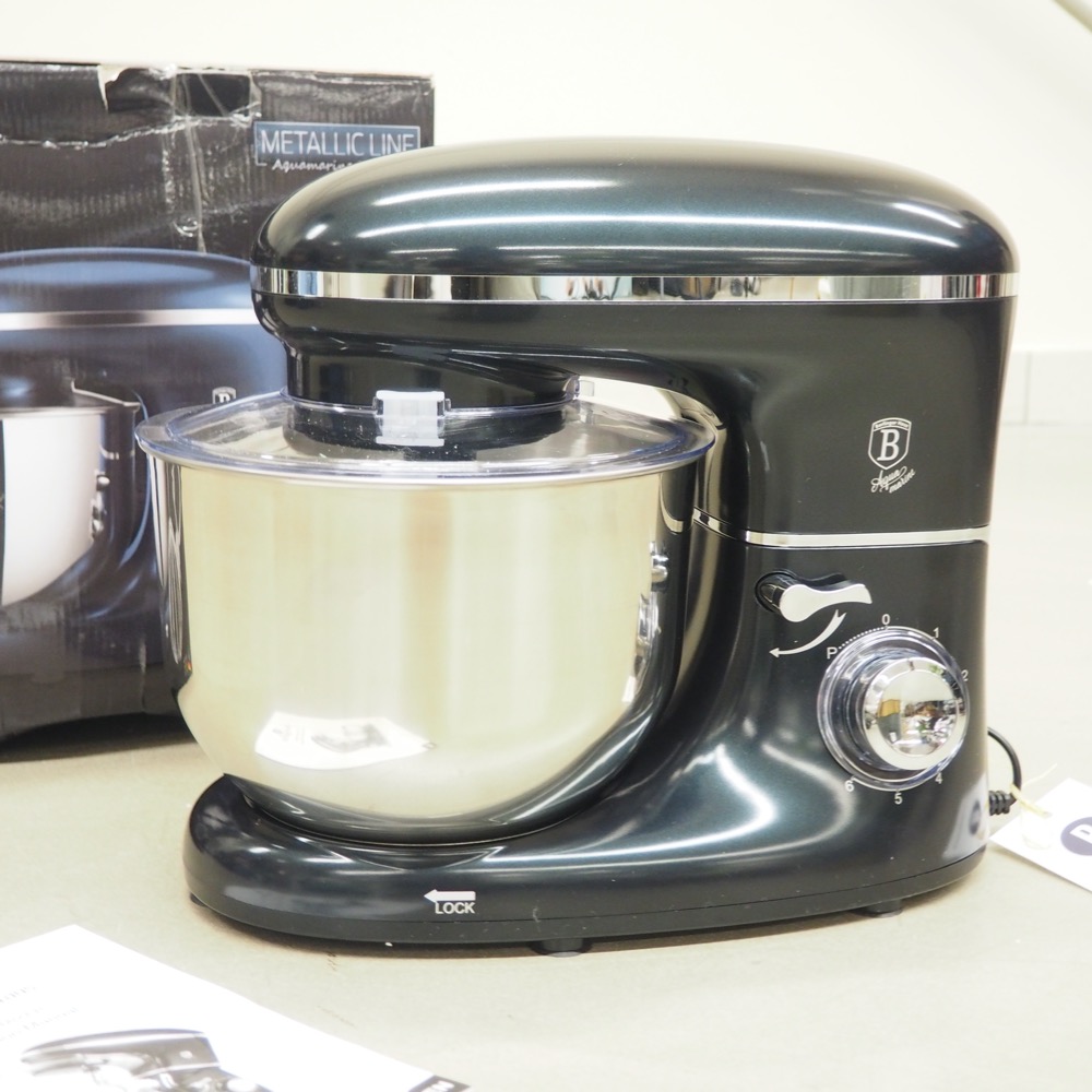 Küchenmaschine Aquamarine Rührschüssel 6 L 1400W viel Zubehör