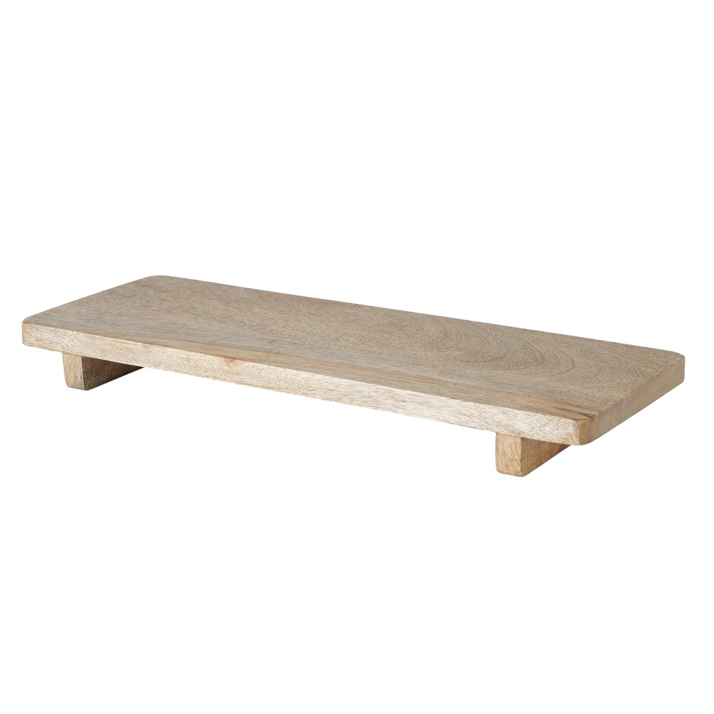 Holz-Schneidebrett Küchenbrett Tomma Mango Einfarbig Natur 41x15 cm