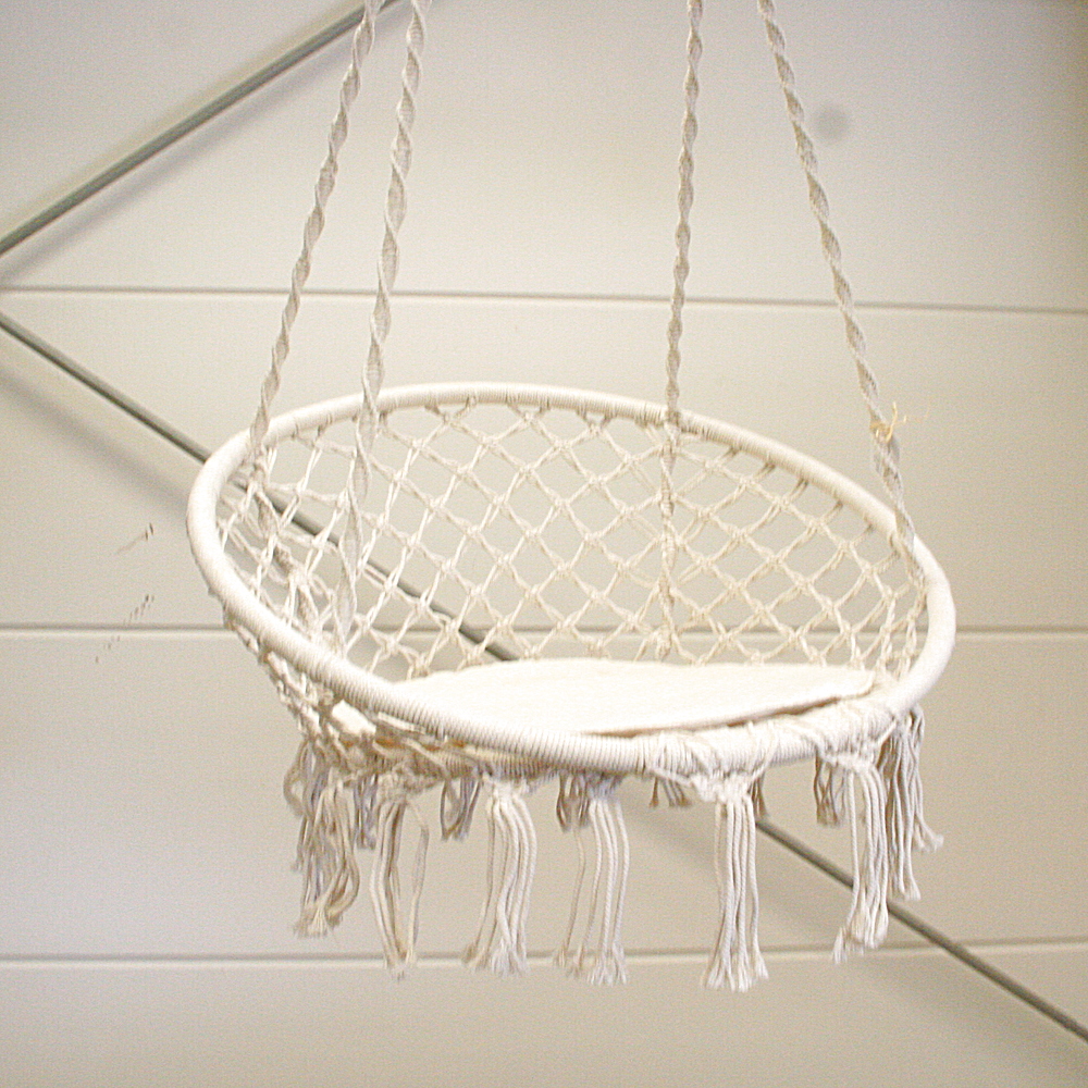 Indoor-Hängesessel Nizza Kissen Baumwolle Polyester creme 80 cm ø