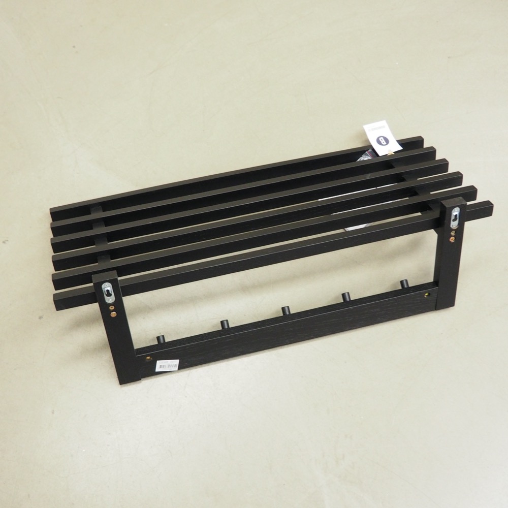 Eichenholz-Wandgarderobe Uno B 80cm H 24cm T 33cm