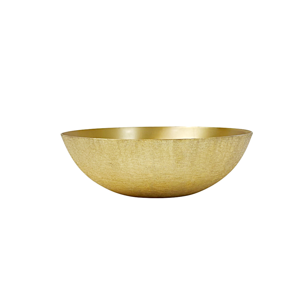 Aulica Deko-Schüssel Simple in Gold matt  ca. Ø 25 x H 8 cm