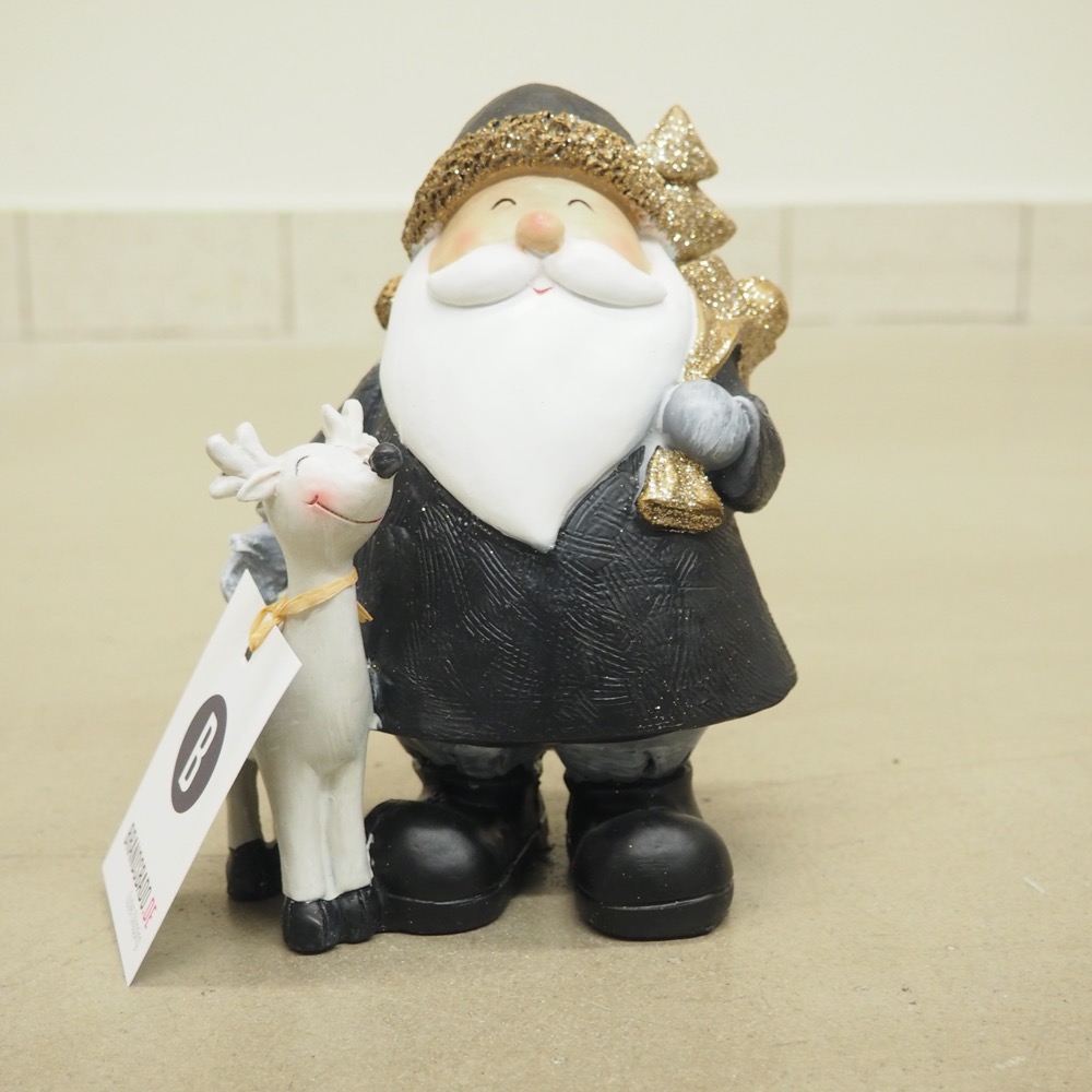 Deko Figur Santa & Rentier Lasse Gingar Weihnachten