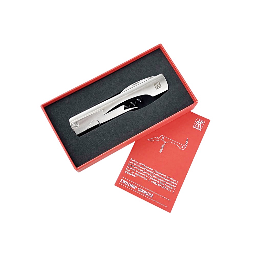 Kellnermesser Sommelier Edelstahl B 8 cm x H 3 cm Silber