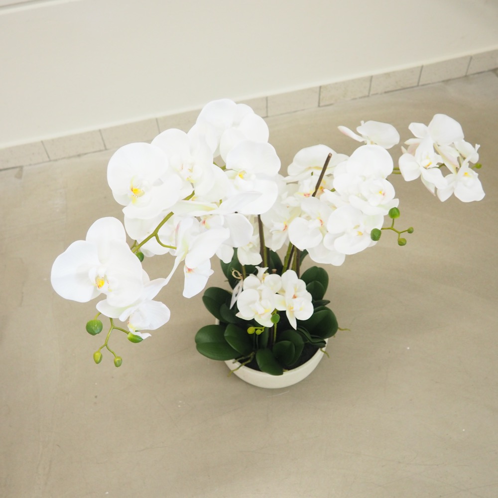 Kunstpflanze Orchideentopf Royal ca. B70 x T65 x H85 cm Gingar