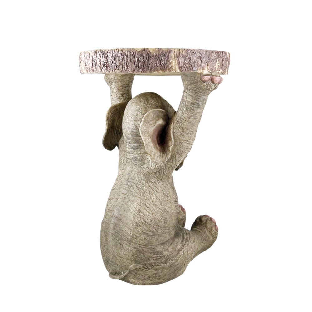 Beistelltisch Elefant Kunstharz 36x54x Ø 33 cm