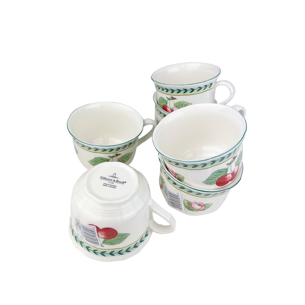 6 x Kaffeetassen French Garden Fleurence ca. 300 ml