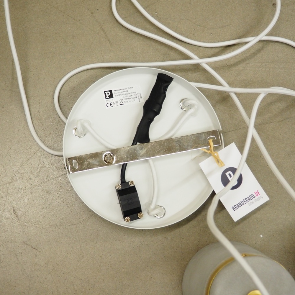 Beton-Pendelleuchte Norell grau gold Scandi-Style Hängelampe Lampe