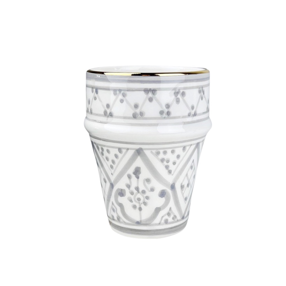 Becher Beldi Goldrand Keramik 300ml