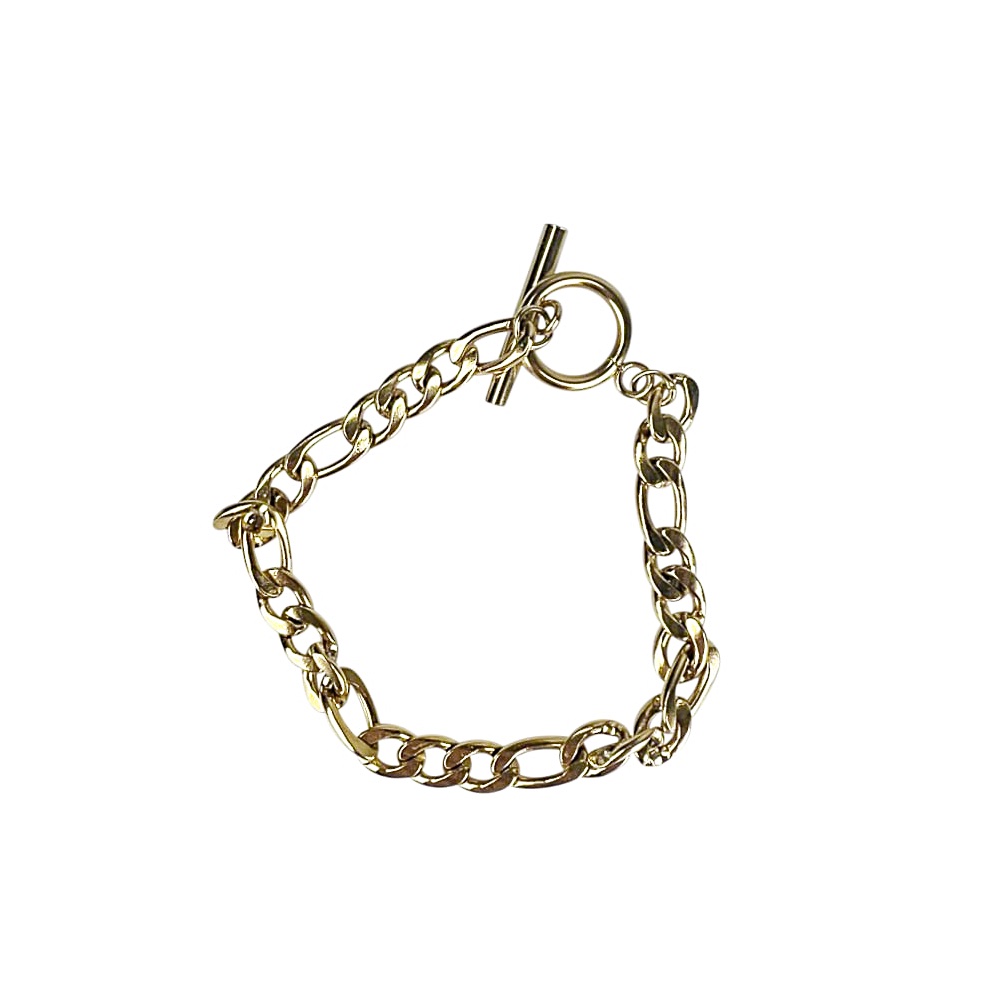 Handgefertigtes Armband Laure vergoldet L 18 cm