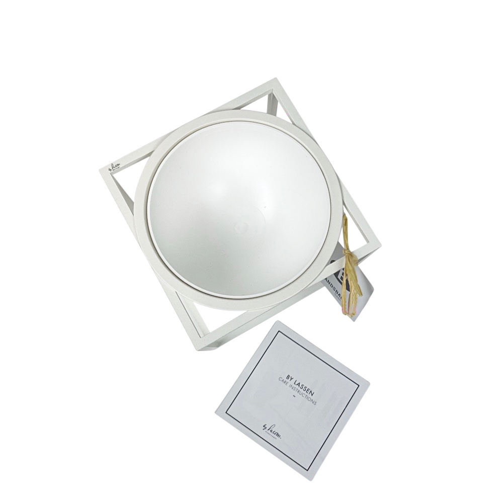 Design-Schale Kubus Ø 14 cm weiss