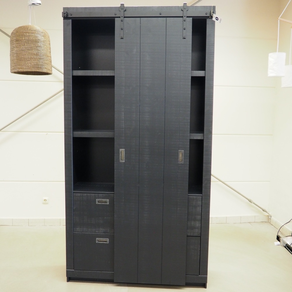 Schiebetürenschrank Impressionen Living ca. 230x120x42cm schwarz
