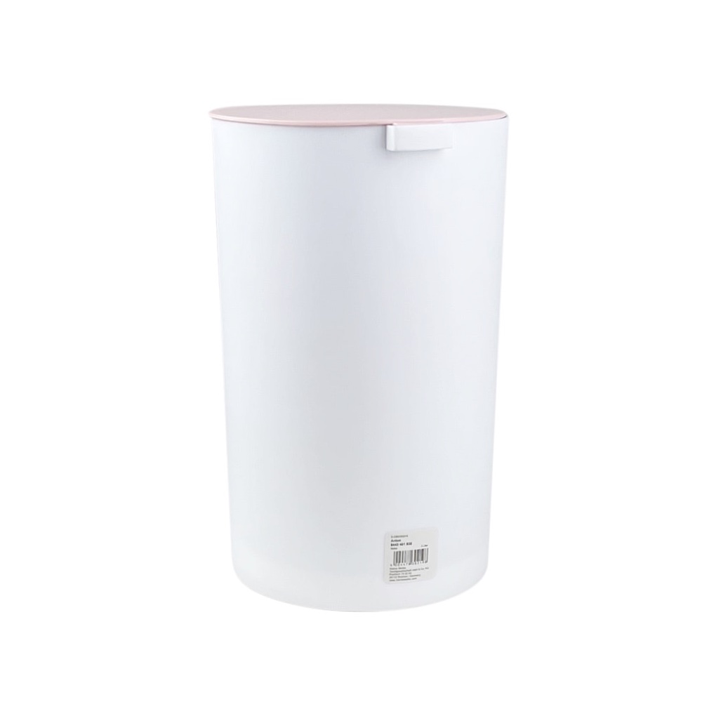 Abfalleimer Anton Pedalfunktion Weiß Rosa H 25.5 cm