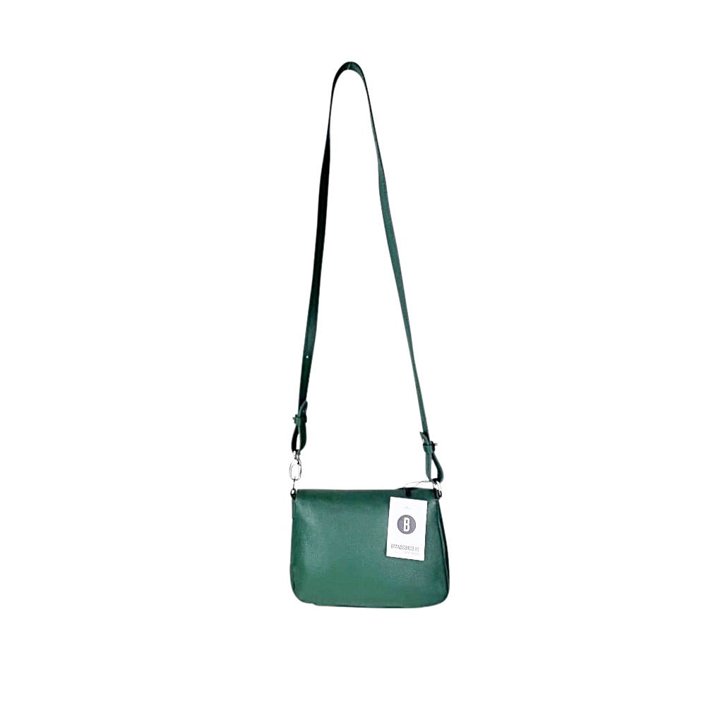 Leder-Umhängetasche Sac À Bandoulière Paris grün