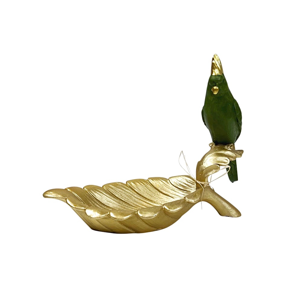 Handbemalte Deko-Schale Parrot Guard