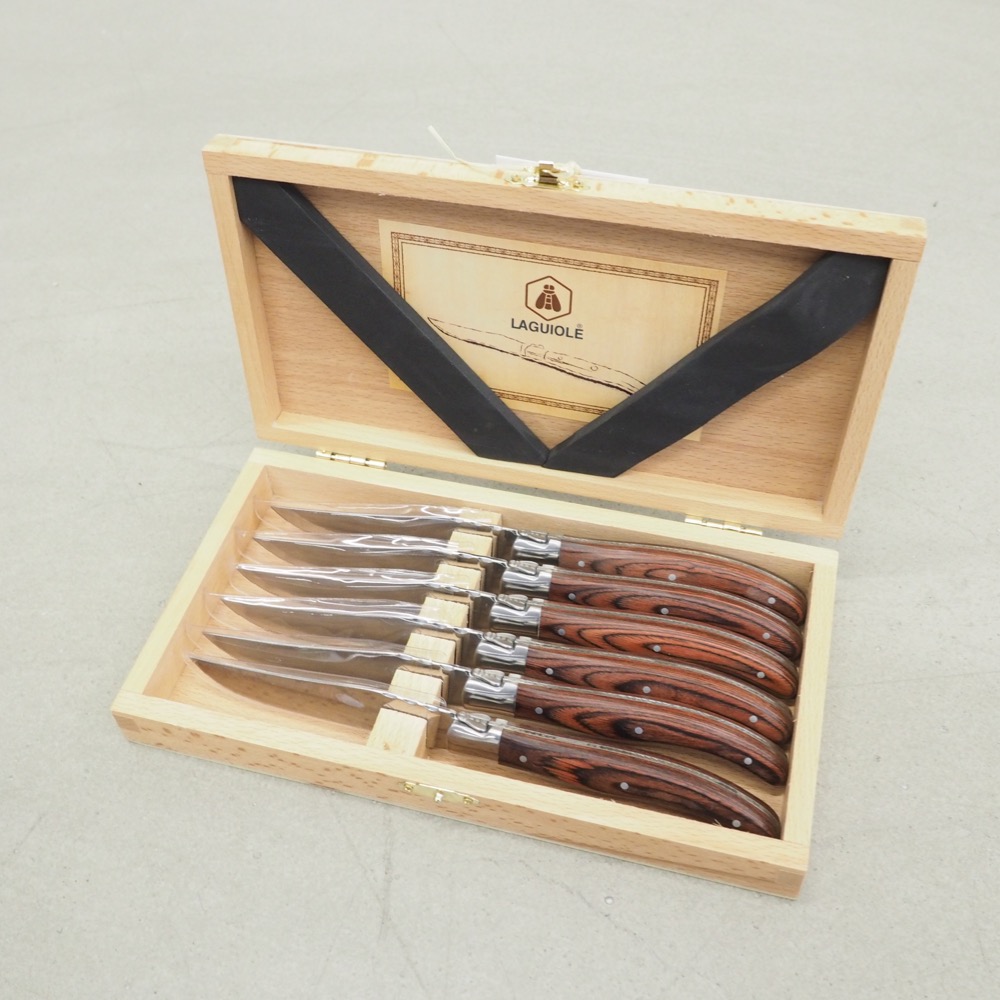 Steakmesser Cesare Holzgriffen 6 Stück