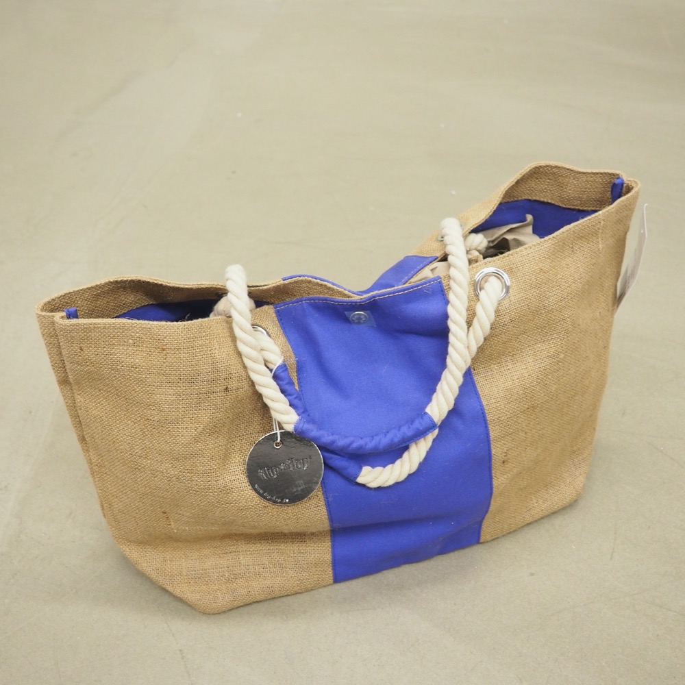 Tragetasche Deck Jute Natur/lila B 54,5cm H 31cm
