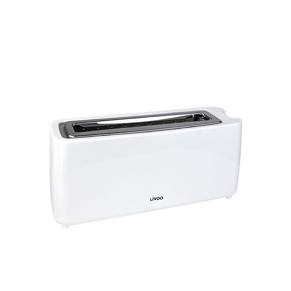 Toaster Breit-Schlitz Weiß 800 W