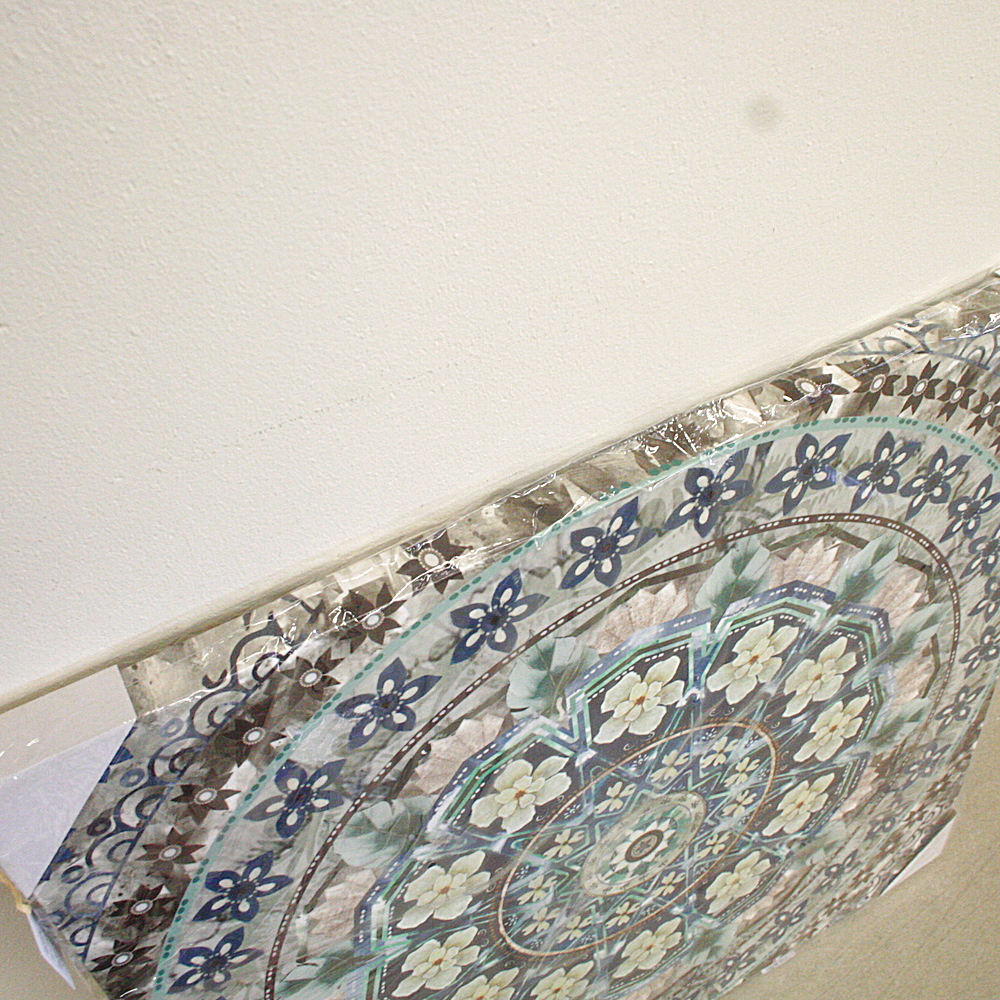 Bild Blue Mandala ca. 80x80cm blau Deko
