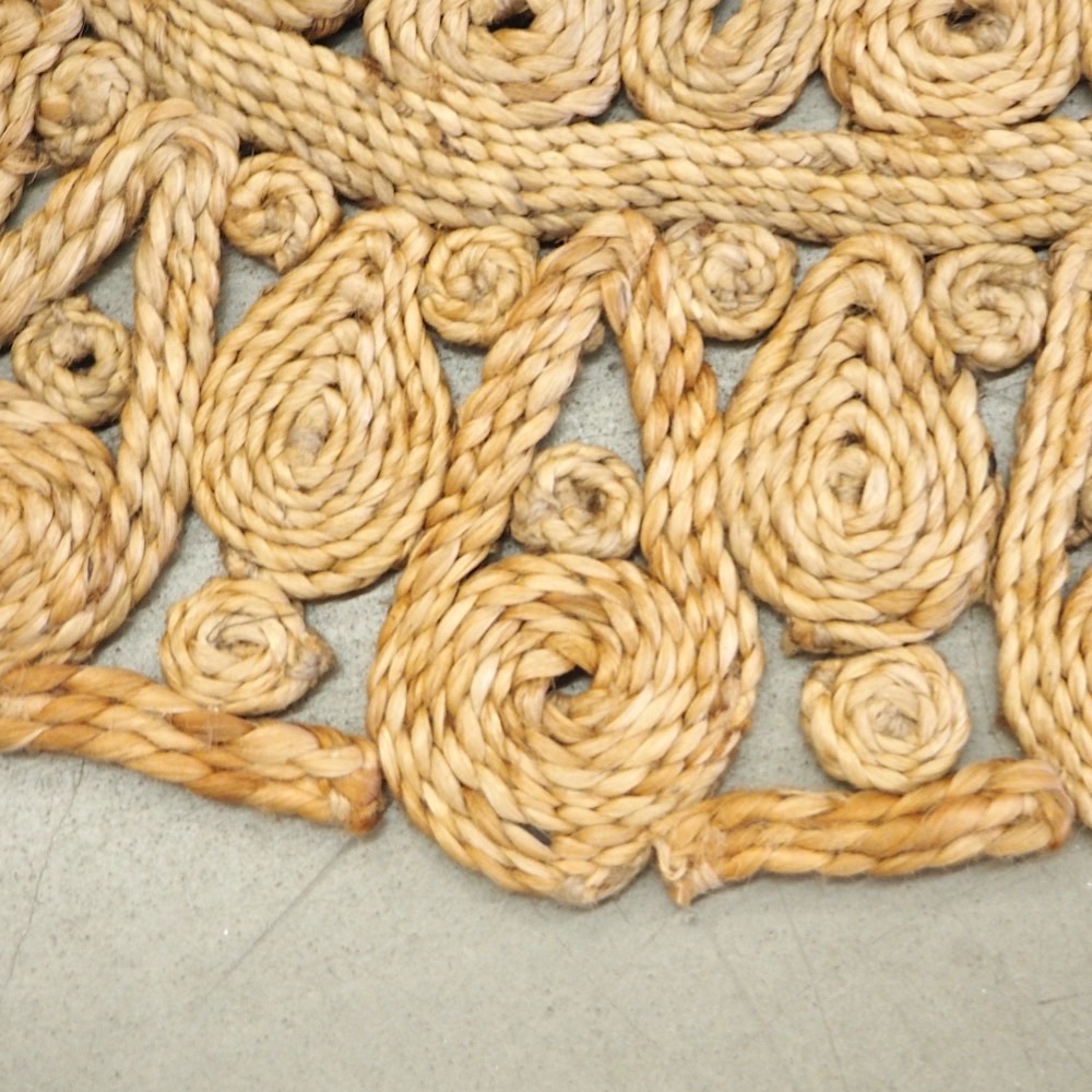 Juteteppich rund Ø ca. 80cm Natur