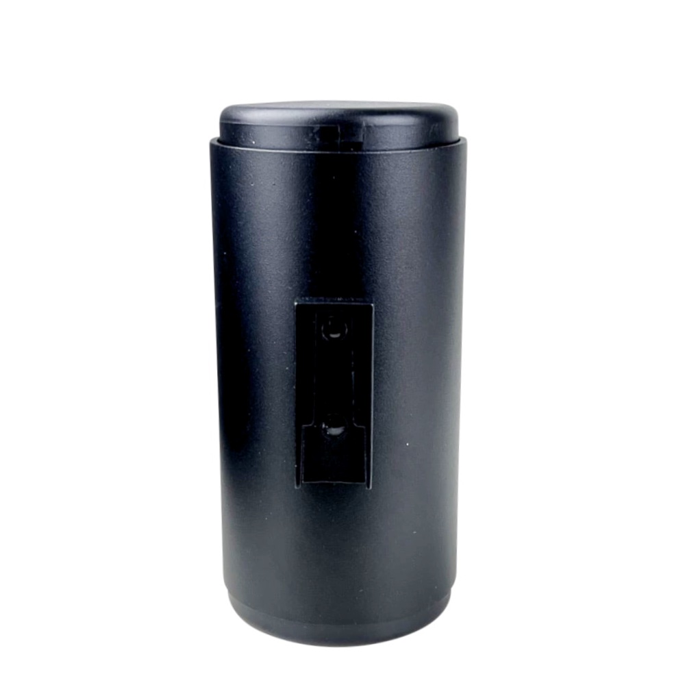 Wand-Seifenspender Rim schwarz Aluminium Ø 9 cm H 14 cm 200 ml