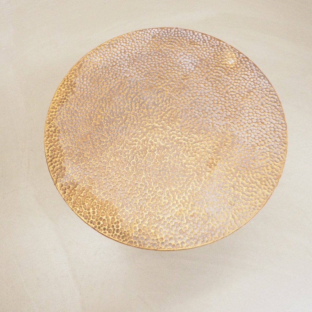 Beistelltisch Cordoba Ø/H ca. 55 cm Eisen antikgold