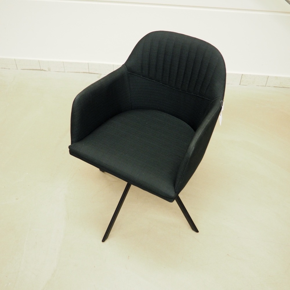Polster-Drehstuhl Lola ca.B 52cm H 79cm T 57cm schwarz Stuhl