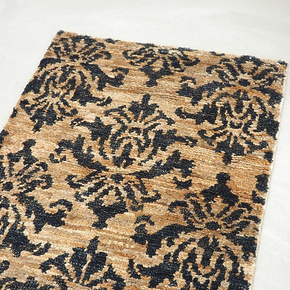Teppich Jute ca. 90x160 cm 100% Jute Ornamentprint