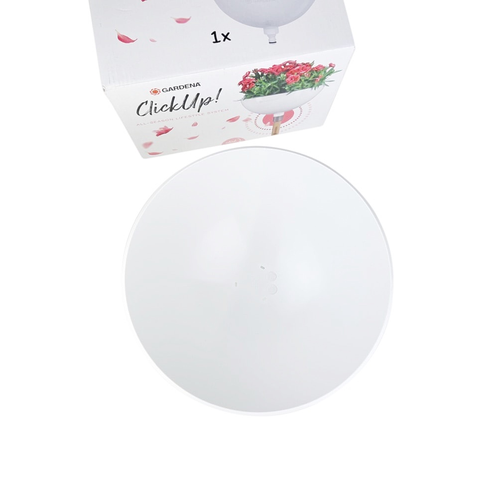 ClickUp! Pflanzschale frostsicher PMMA-Kunststoff Weiß