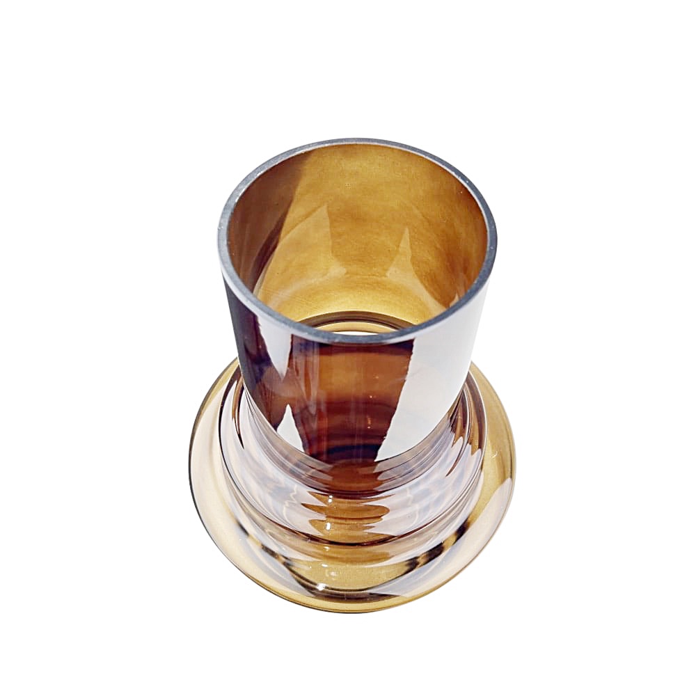 Deko-Vase Kathy bernsteinfarben Glas