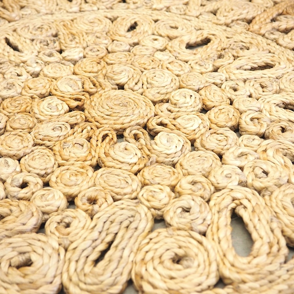 Juteteppich rund Ø ca. 80cm Natur