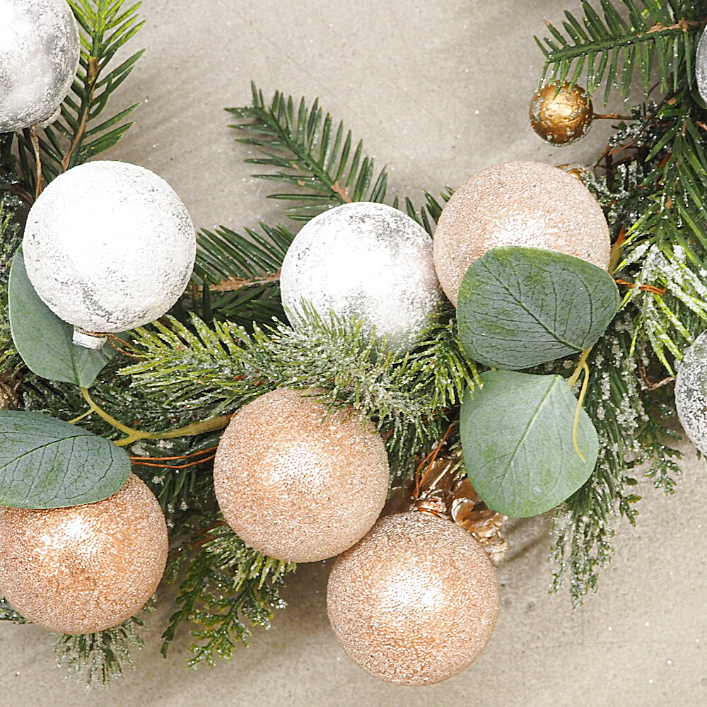 Deko Kranz Koppa Gingar Weihnachten Kugeln ø50cm