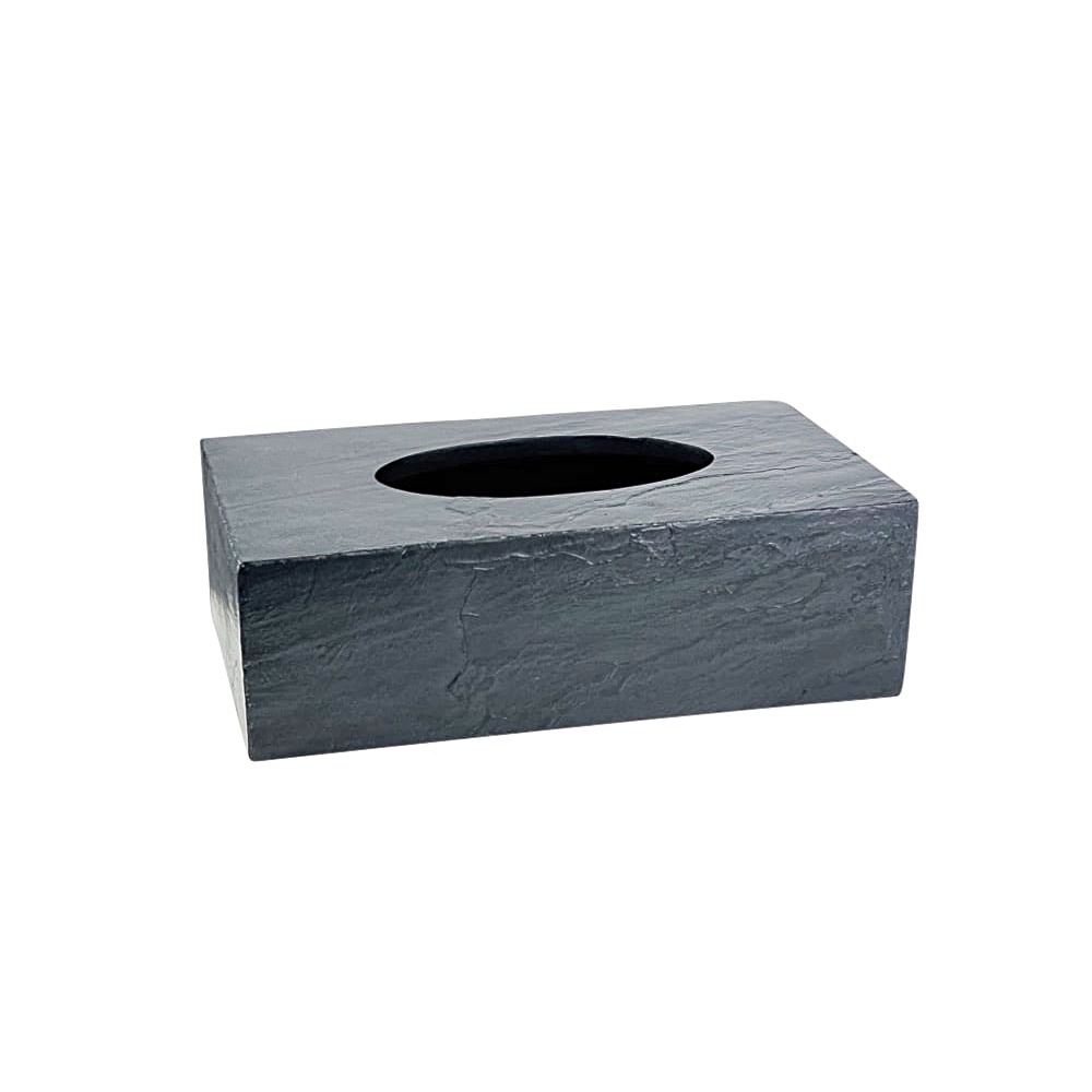Kosmetiktuchbox Slate Schiefer-Optik B 26 x H 9 Polyresin